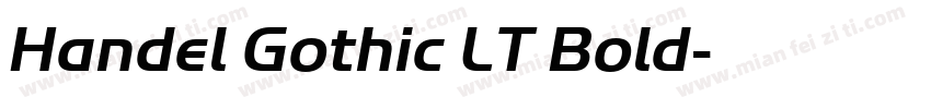 Handel Gothic LT Bold字体转换